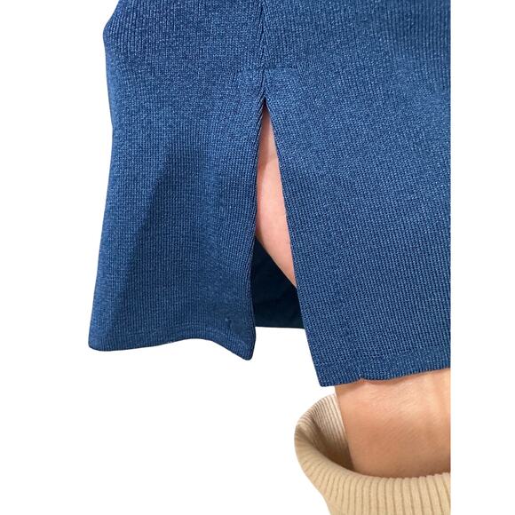 VTG Exclusively Misook Short-Sleeve Knit Top Power Dressing Vintage Workwear - Picture 6 of 7